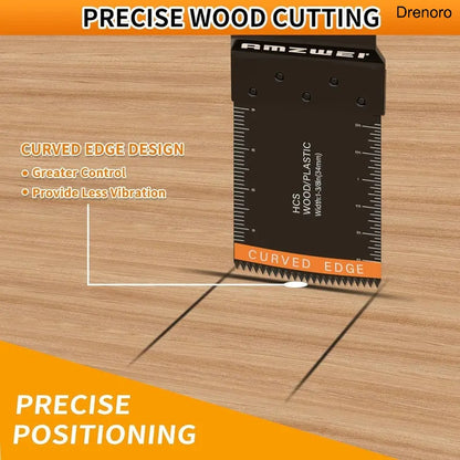 100-120Pcs Oscillating Tool Blades Set – Titanium & HCS Multi-Tool Blades for Wood, Metal & Plastic